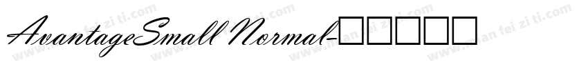 AvantageSmall Normal字体转换